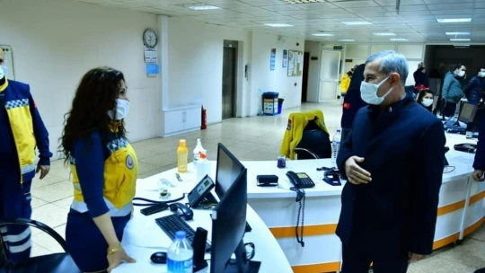 Başkan Çınar, görevlileri yeni yılda yalnız bırakmadı