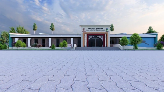 Başkan Çınar, Yakınca yarı olimpik yüzme havuzunun inşaatını inceledi