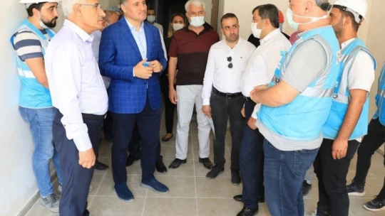 Başkan Güder, 300 yataklı devlet hastanesi inşaatını inceledi