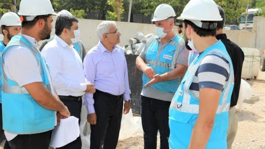 Başkan Güder, 300 yataklı devlet hastanesi inşaatını inceledi