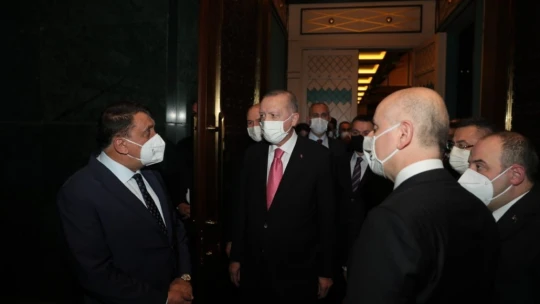 Başkan Gürkan, Cumhurbaşkanı Erdoğan ile görüştü