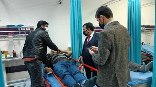 Başkan Sülük kazada yaralananları ziyaret etti