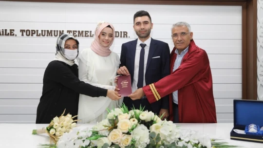 Battalgazi'de  bin 58 çift evliliğe 'evet' dedi