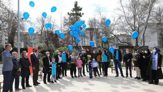 Battalgazi'de mavi balonlarla otizm farkındalığı