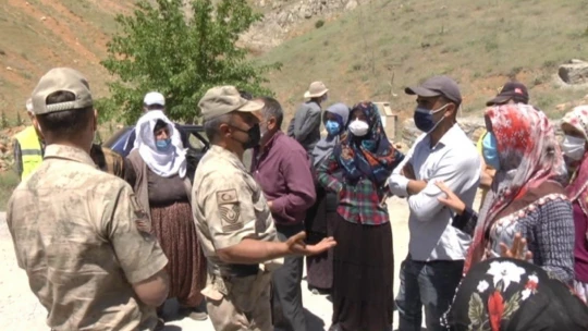 Battalgazi'de taş ocağı tepkisi