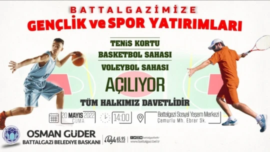 Battalgazi'deki spor sahaları Cuma günü açılıyor