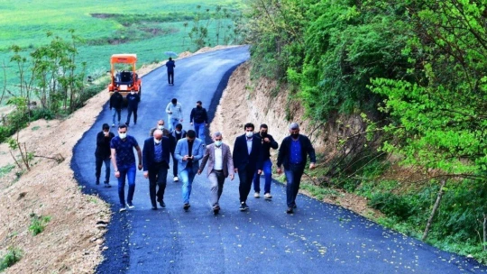 Batuhan için yollar asfaltlanıyor