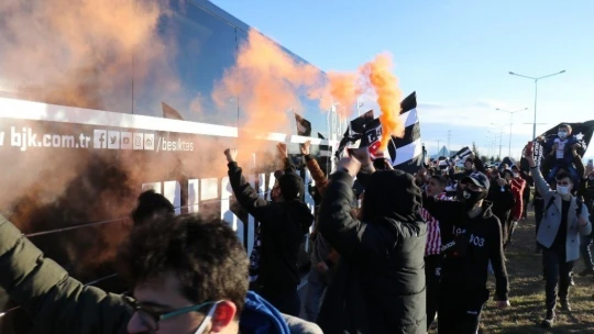 Beşiktaş'a Malatya'da coşkulu karşılama