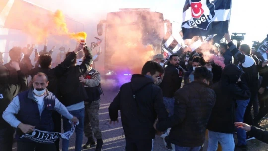 Beşiktaş'a Malatya'da coşkulu karşılama