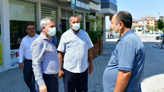 Çınar, Çavuşoğlu Mahallesindeki yol yenileme hizmetlerini inceledi