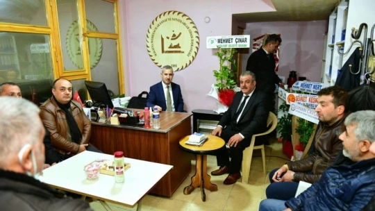 Çınar'dan esnaf başkanlarına ziyaret