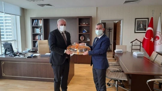 Çınar, devam eden ve planlanan yatırımlar için Ankara'da temaslarda bulundu