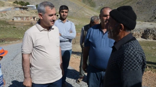 Çınar, mezra yolunda inceleme yaptı