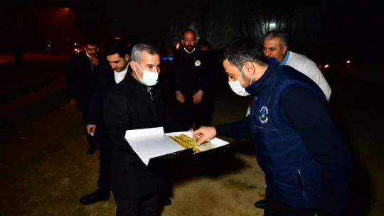 Çınar, polis kontrol noktası inşaat alanını inceledi