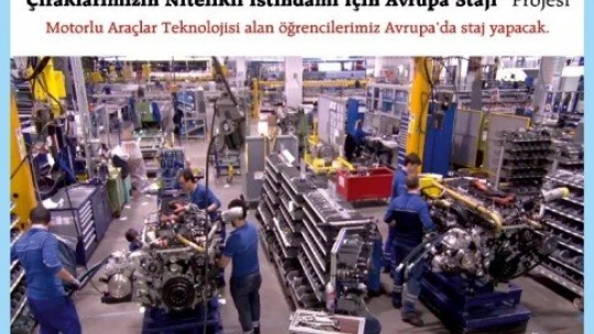 Çıraklar, Avrupa'da staj yapacak