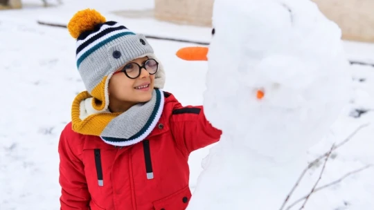 Çocuklar karın keyfini çıkardı