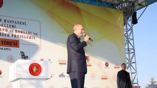 Cumhurbaşkanı Erdoğan Malatya'da toplu açılış törenine katıldı