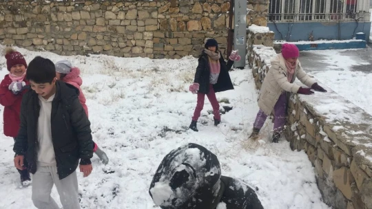 Darende'de kar sevinci