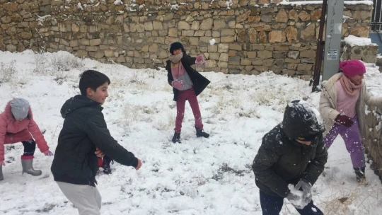 Darende'de kar sevinci