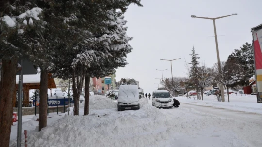 Darende'de de kar hayatı olumsuz etkiliyor