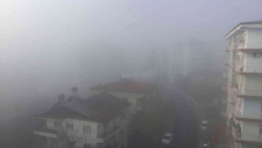 Darende'de sabah saatlerinde yoğun sis