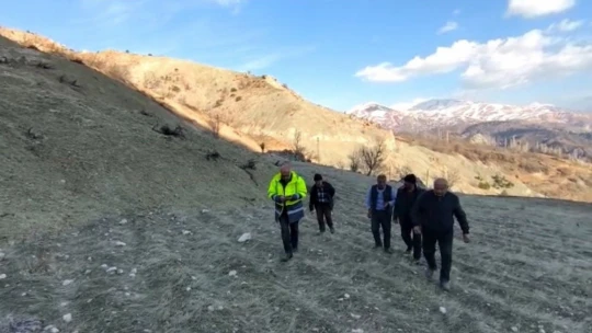 Deprem bölgesi Malatya'da heyelan, bir mezrayı yuttu