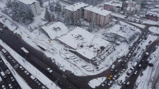 Deprem bölgesi Malatya havadan görüntülendi
