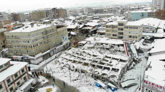 Deprem bölgesi Malatya havadan görüntülendi