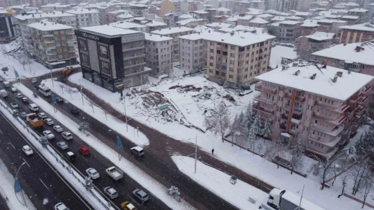 Deprem bölgesi Malatya havadan görüntülendi