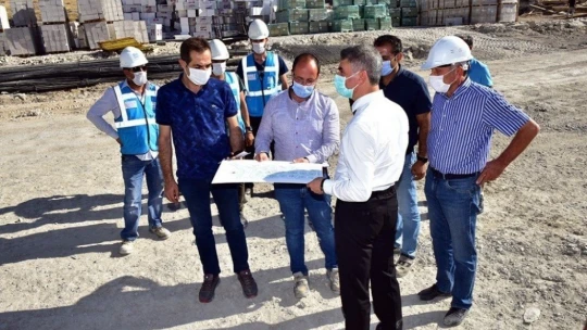 Depremzedeler için yapılan konutların inşaatları yükseliyor
