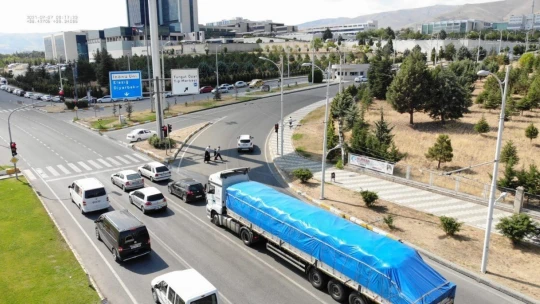 Drone ile 104 araca ceza