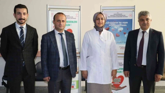 Eğitim ve Araştırma Hastanesi'nde organ bağışı standı kuruldu