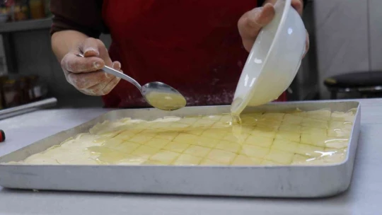 Ev baklavasında bayram yoğunluğu