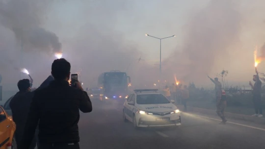 Fenerbahçe'ye Malatya'da coşkulu karşılama