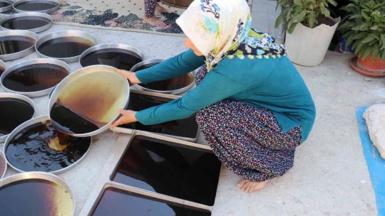 Gelin kaynana pekmez üretip satıyor