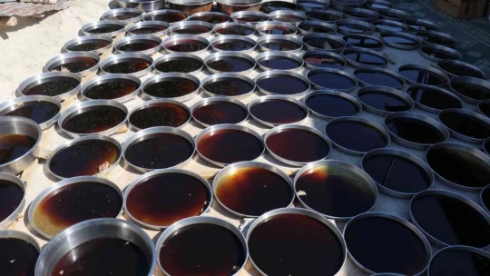 Gelin kaynana pekmez üretip satıyor