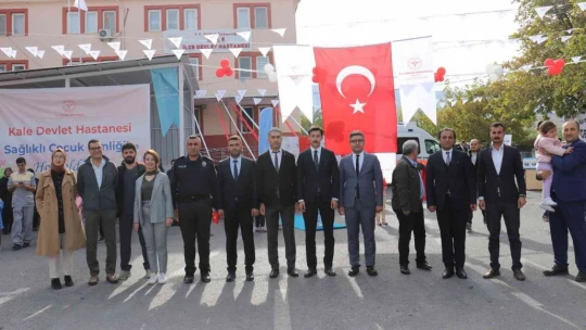 Hastane bahçesinde çocuk şenliği