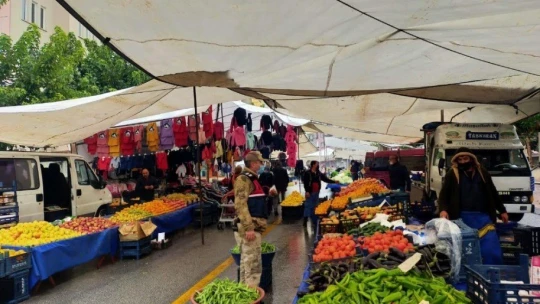Jandarmadan Pazar yerlerinde sıkı denetim