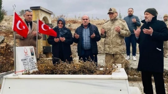 Jandarmadan şehit ailesine ziyaret