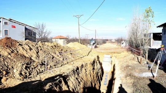 Kanalizasyon yatırımına törenle start verildi