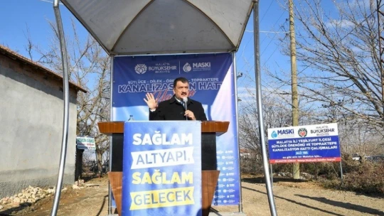 Kanalizasyon yatırımına törenle start verildi