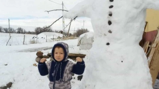 Kar çocukları sevindirdi