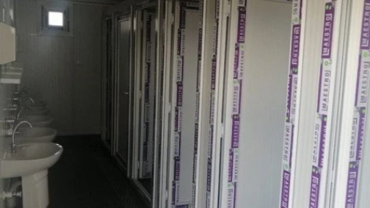 Kayısı işçileri için barınma yerleri oluşturuldu