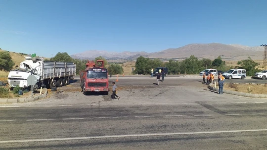 Kayısı yüklü kamyon devrildi: 1 ölü