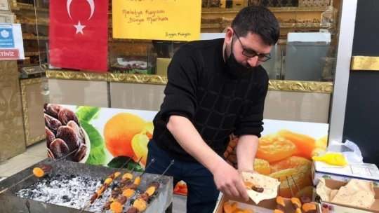 Kayısının kebabını da yaptılar