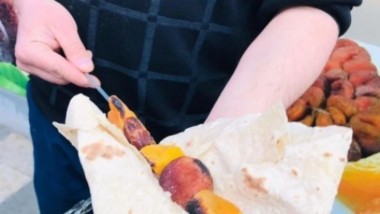 Kayısının kebabını da yaptılar