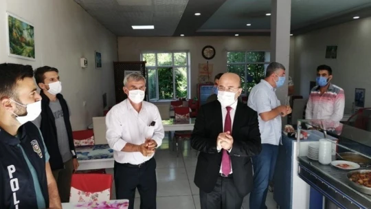 Kaymakam'dan korona virüs denetimi