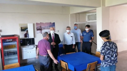 Kaymakam'dan korona virüs denetimi