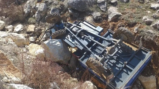 Kazada ağır yaralanan kişinin imdadına hava ambulansı yetişti