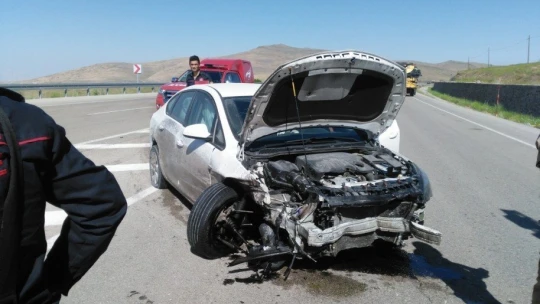 Darende yolunda kaza